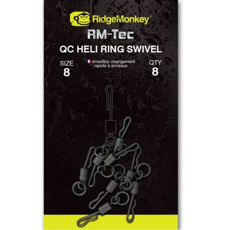 Ridgemonkey Rm Tec Qc Heli Ring Swivel No 8 Rmt093