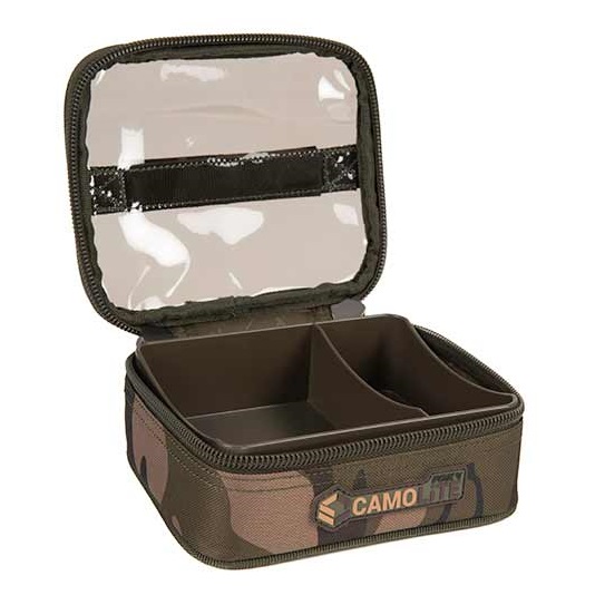 Clu505 Fox Camolite Lead And Bits Bag With Insert Small Open.jpg