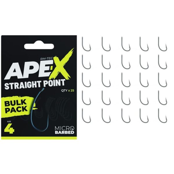 Ridgemonkey Straight Point Barbed Bulk Pack Size 6 25 Anzuelos Por Paquete