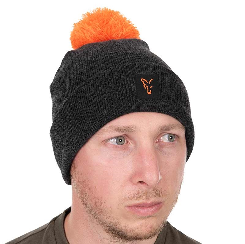 Chh036 Fox Collection Bobble Hat Black And Orange Main 1 1.jpg